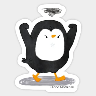 Grumpy Penguin 3 Sticker